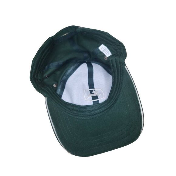 John Deere Hat Adjustable Strap Green And White One Size Logo Outdoors - Picture 4 of 5